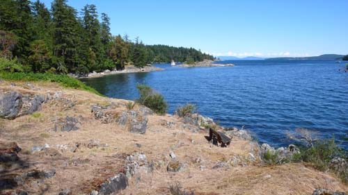 Coastal Gulf Islands scenery in late summer